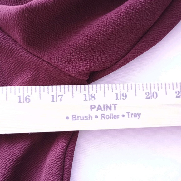 Mine Biker Style Jacket Women's Size Large Maroon Lightweight - Picture 7 of 7